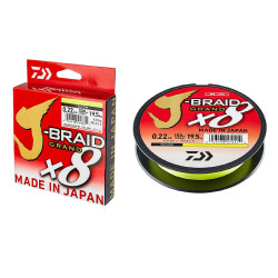 Daiwa J-Braid X8 135 m kuitusiima keltainen
